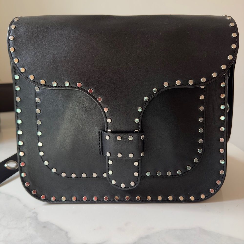 Rebecca Minkoff Studded Crossbody Bag Black/Silver